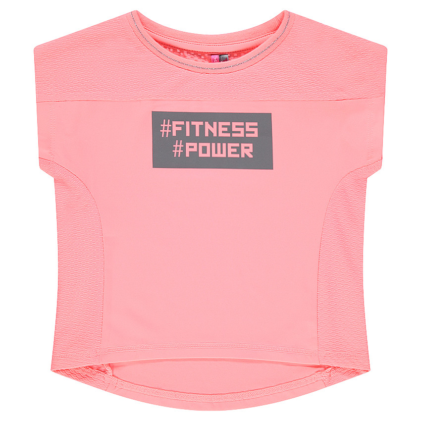 Tee-shirt manches courtes bi-matière spécial sport 