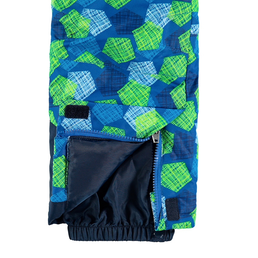 Pantalon de ski avec imprimé graphique all-over et bretelles amovibles 