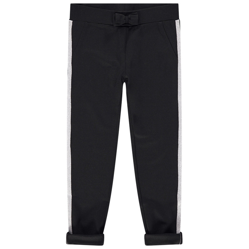 Jegging en milano avec bandes contrastées et poches italiennes 