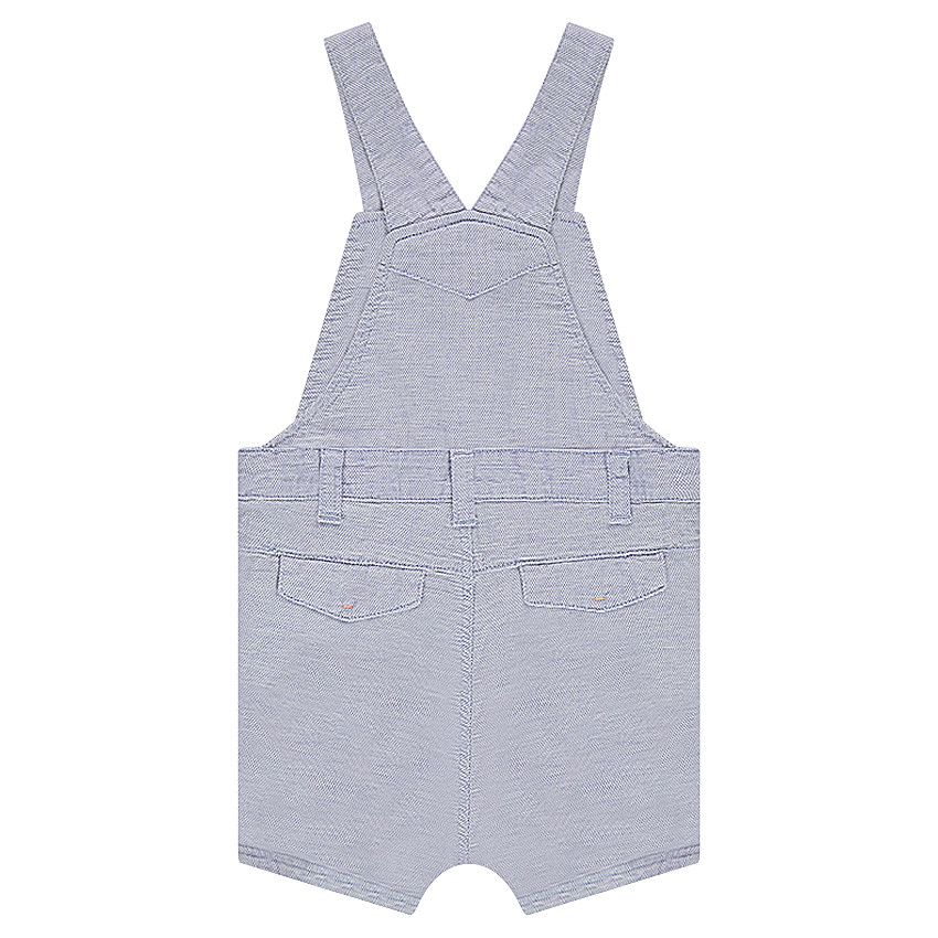 Salopette short en coton fantaisie avec poches  