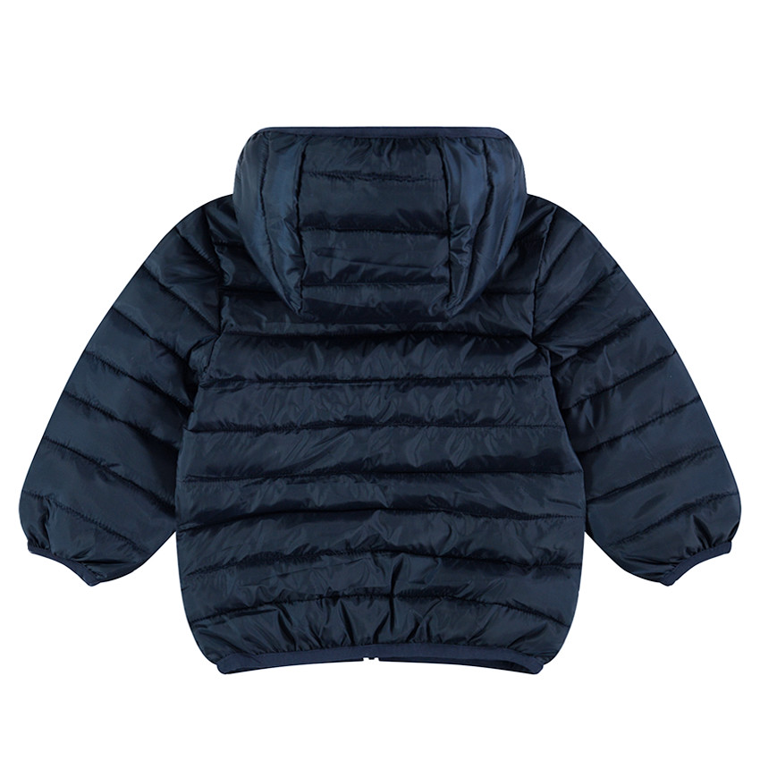 Doudoune light* imperméable à capuche avec sac de rangement imprimé 