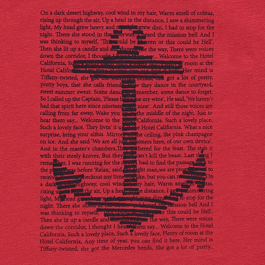 Tee-shirt manches courtes en jersey uni avec print fantaisie 