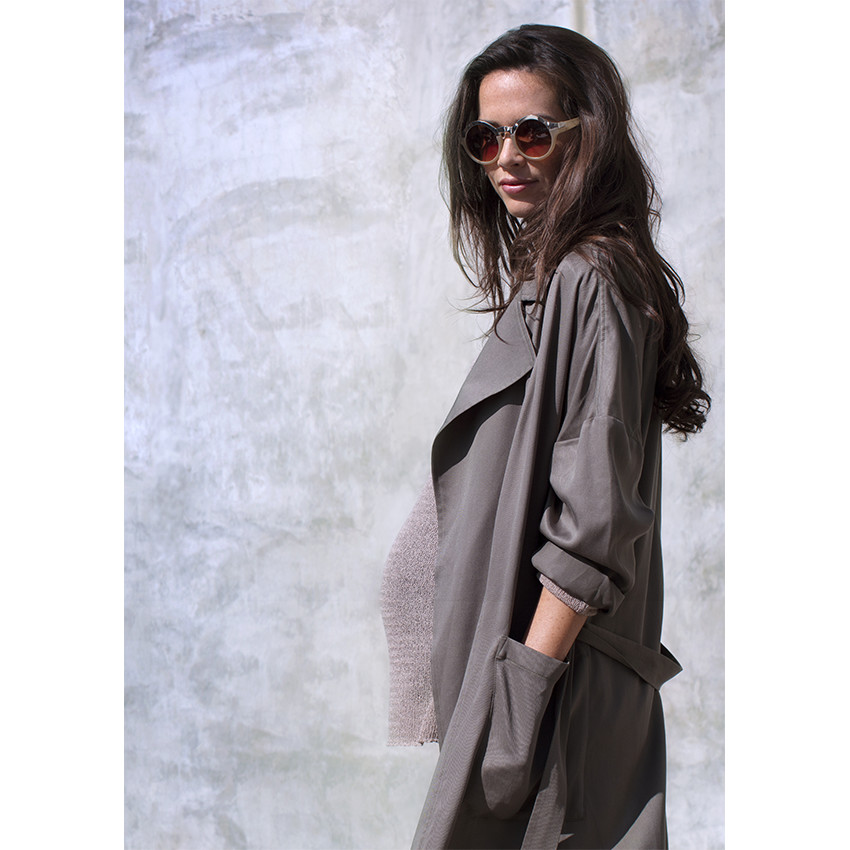 Trench de grossesse uni 