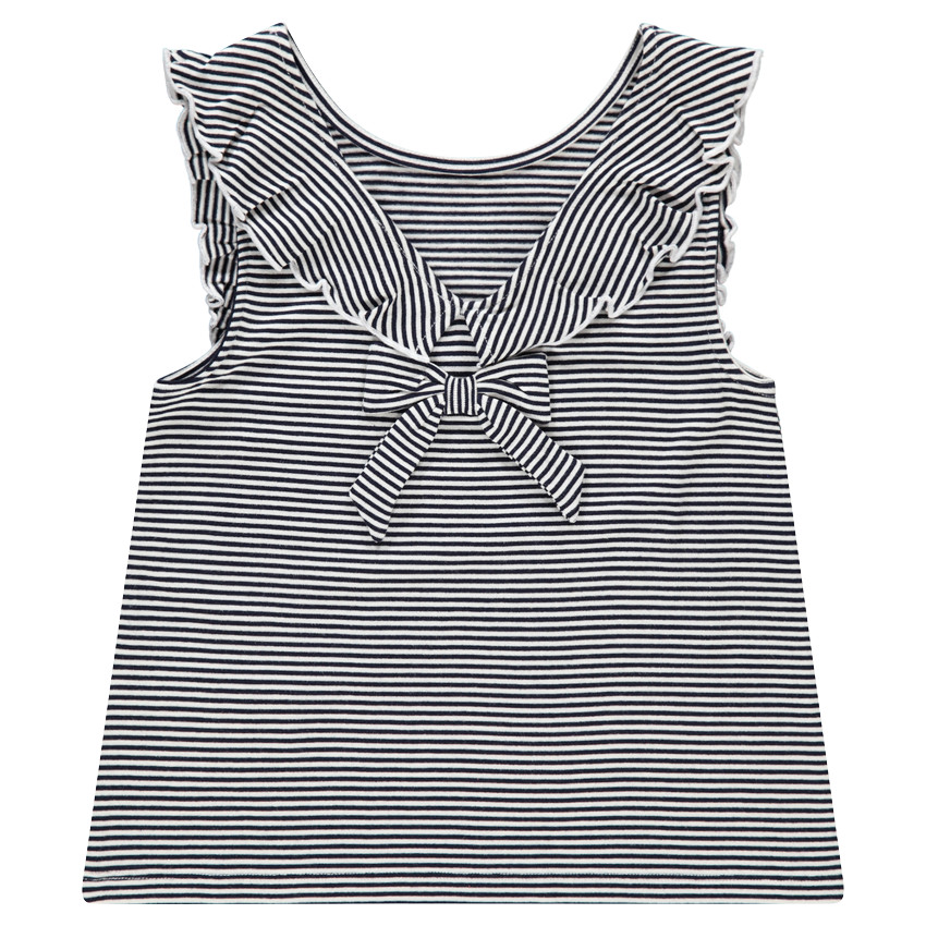 Débardeur rayé avec avec volants et print Minnie Disney 