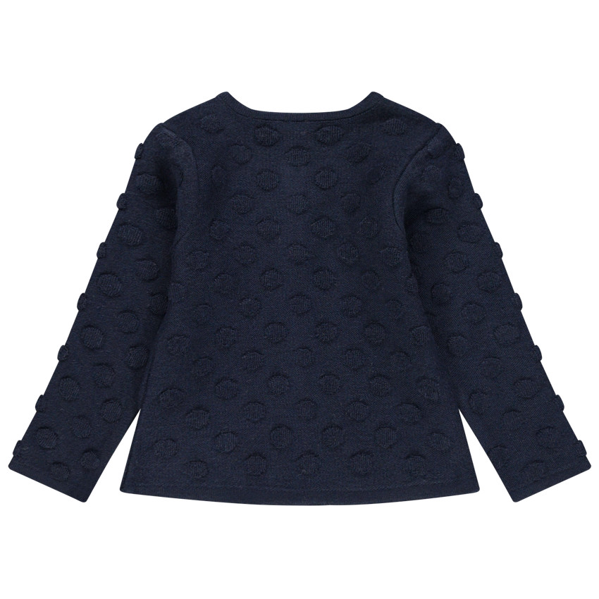 Gilet en tricot à pois en relief 