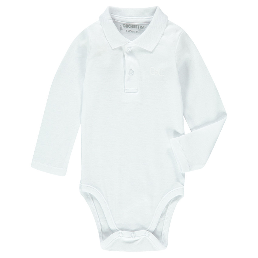 Body manches longues col polo  