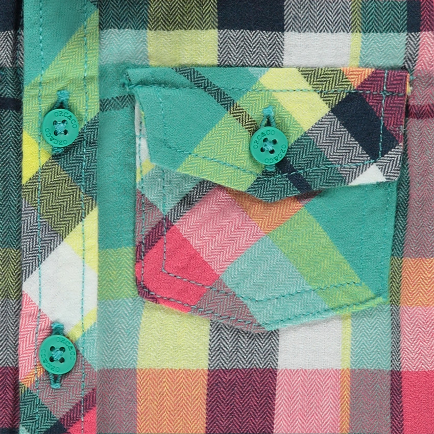 Chemise manches courtes à carreaux 