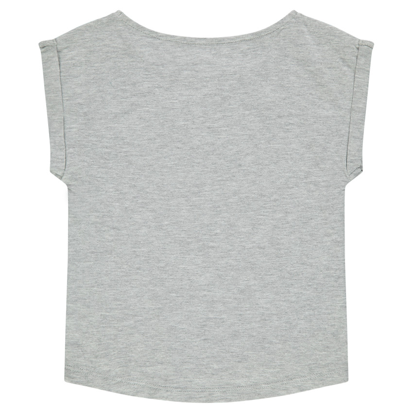 Tee-shirt manches courtes forme boîte print fantaisie 