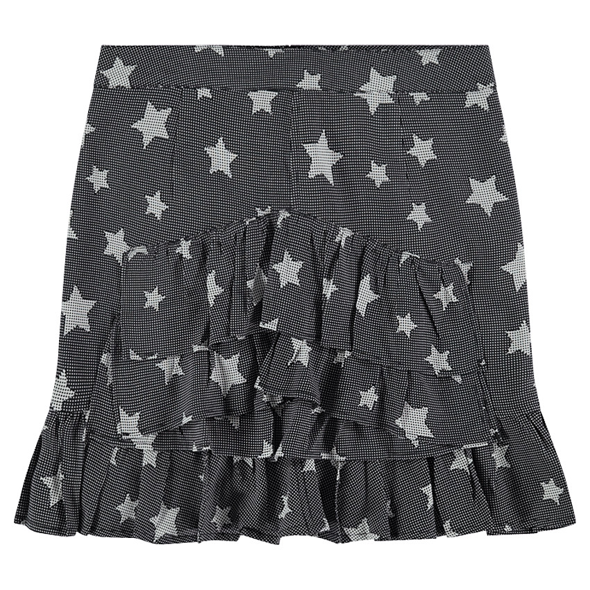 Junior - Jupe volantée avec étoiles all-over 