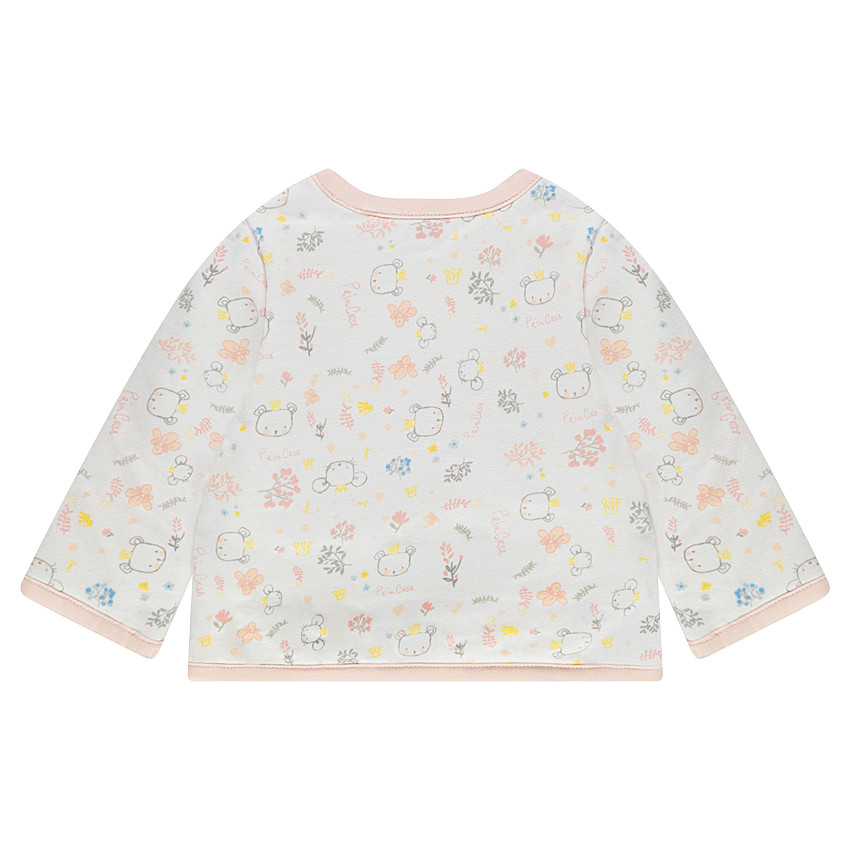 Gilet pressionné réversible imprimé/uni 