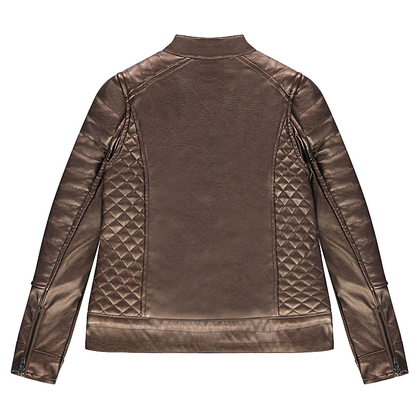 Junior - Veste en simili cuir effet métallisé 