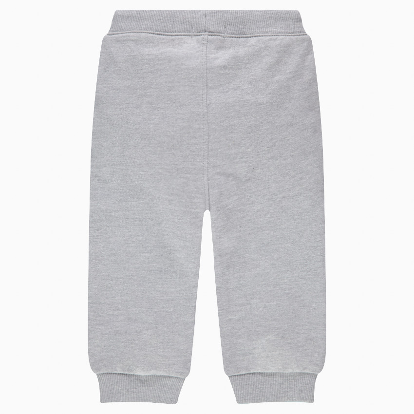 Pantalon de jogging en molleton gris chiné 