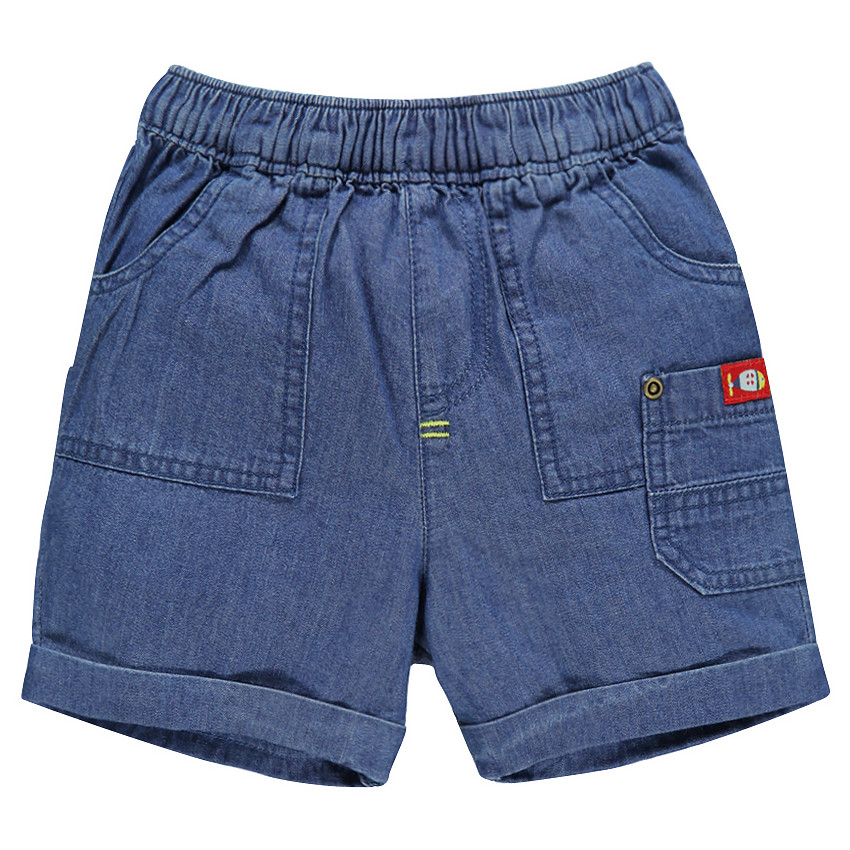 Bermuda en chambray avec poches fantaisie 