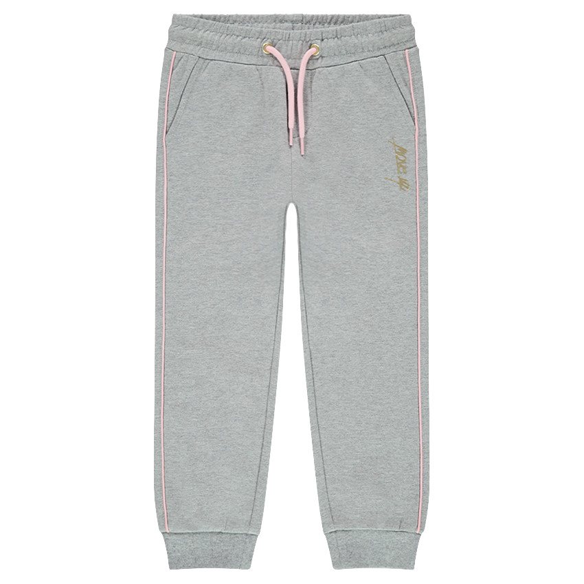 Junior - Pantalon de jogging en molleton avec passepoils contrastés 