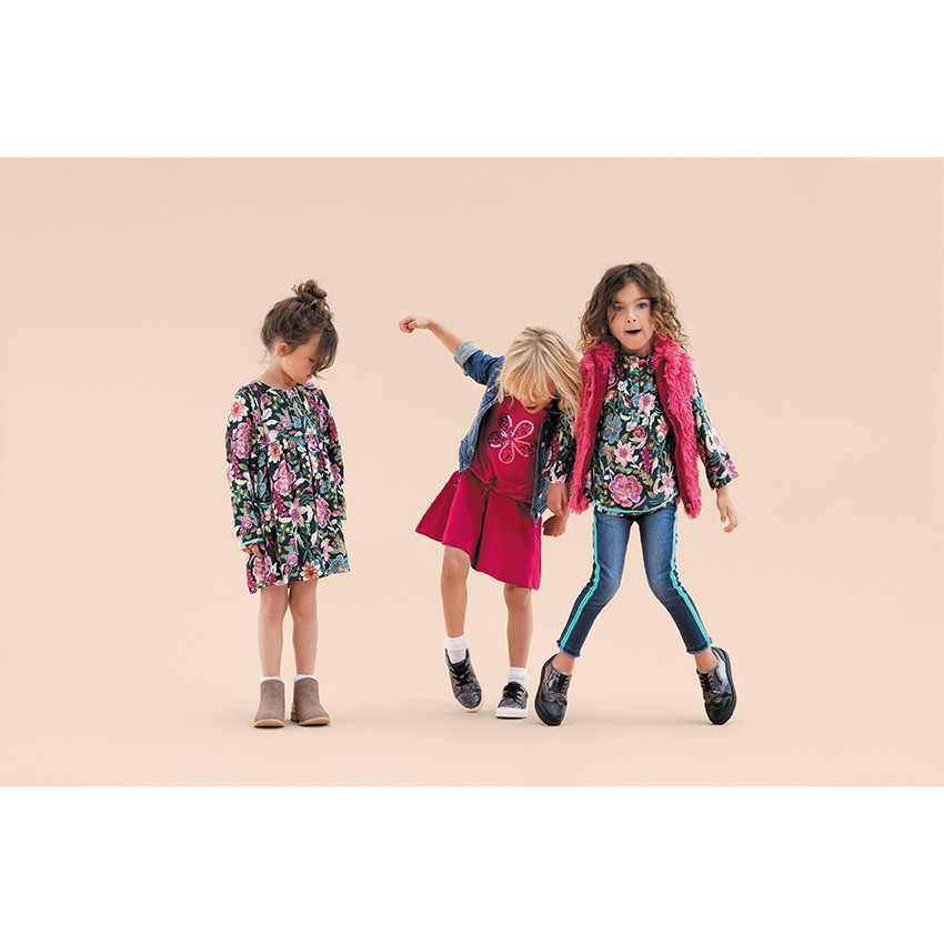 Bottillons effet cuir à paillettes 