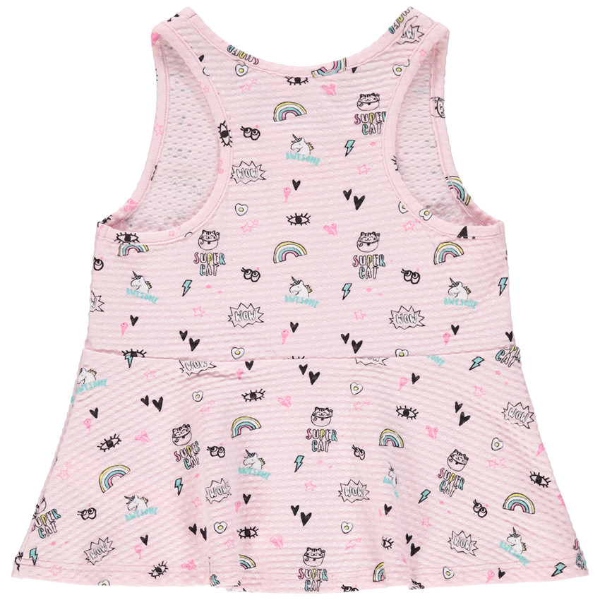 Débardeur en maille à imprimés fantaisie all-over 