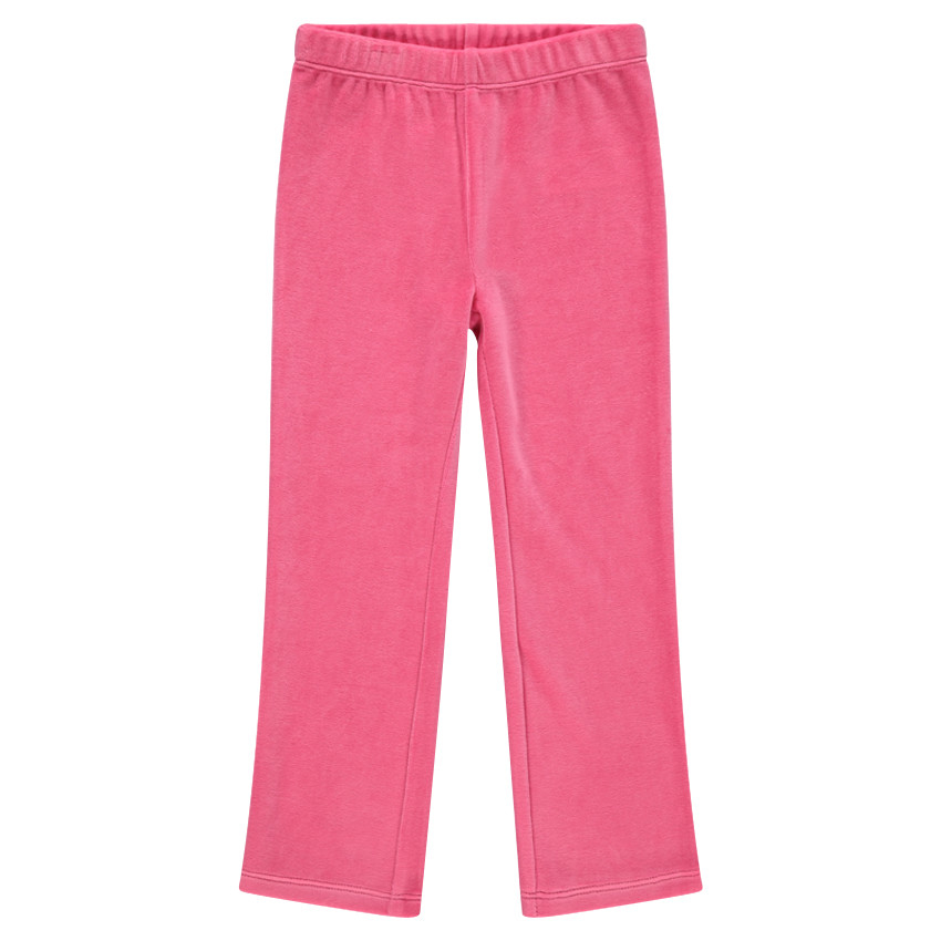 Pyjama long en velours avec print fillette fantaisie 