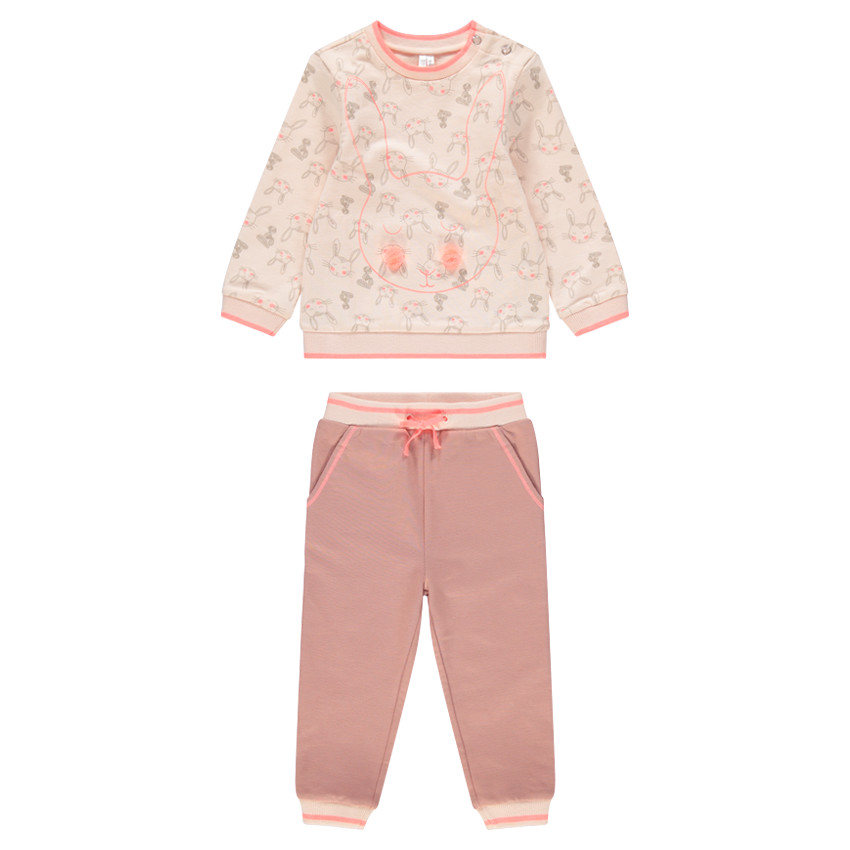 Jogging en molleton avec lapins printés 