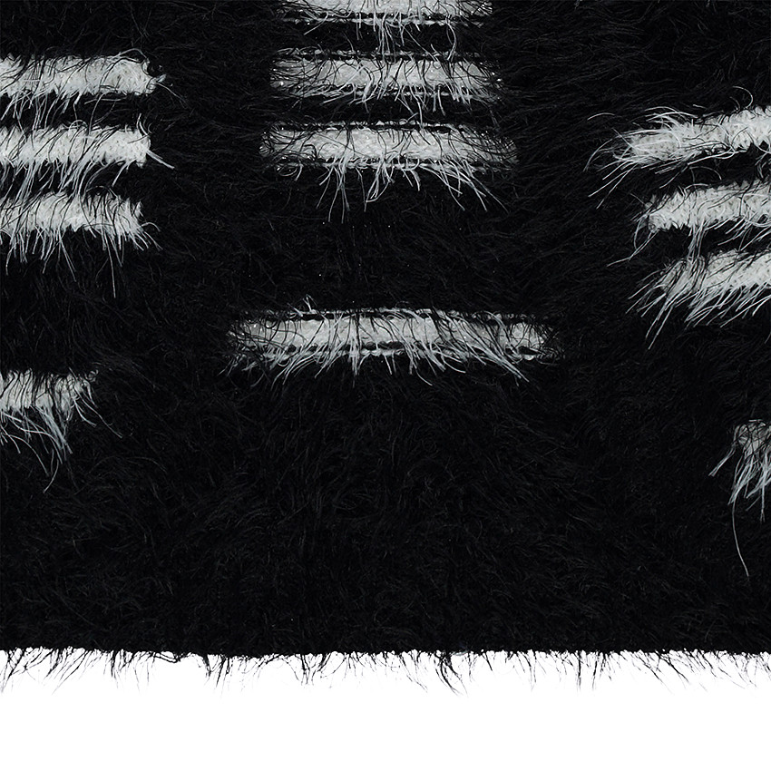 Junior - Gilet rayé en tricot effet fourrure 