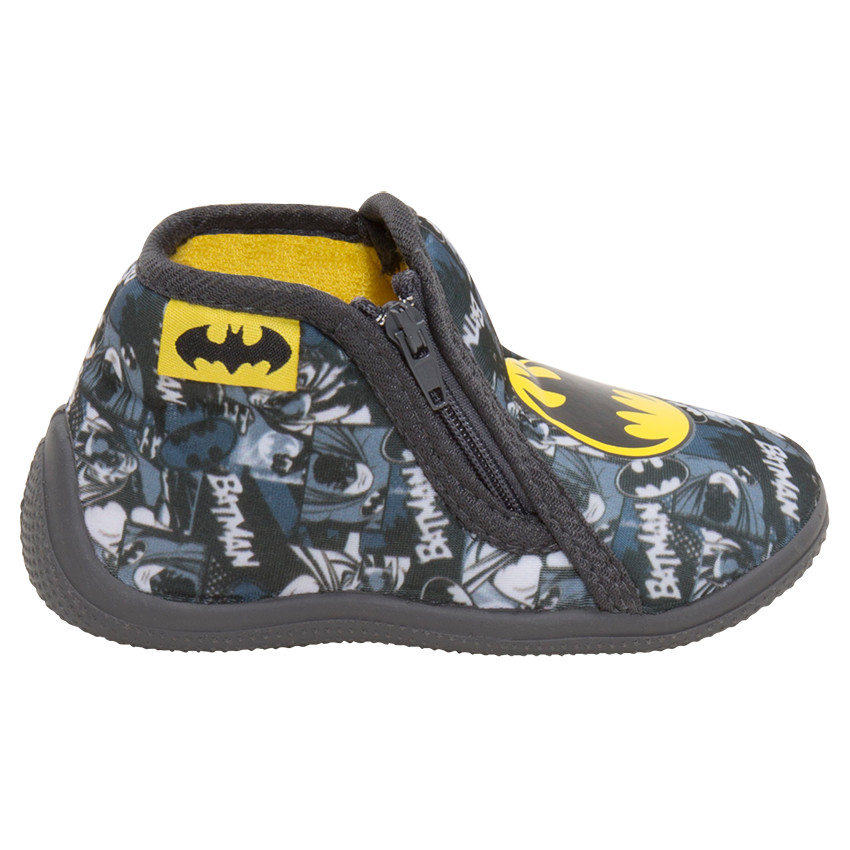 Chaussons forme bottillons zippés avec imprimé Warner Batman 