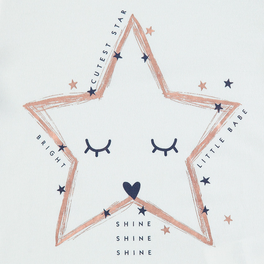 Tee-shirt manches longues en jersey avec motif fantaisie printé 