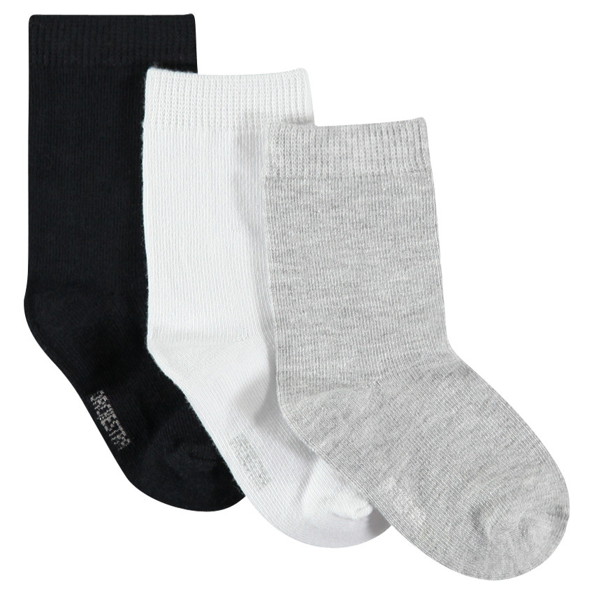 Lot de 3 paires de chaussettes unies 