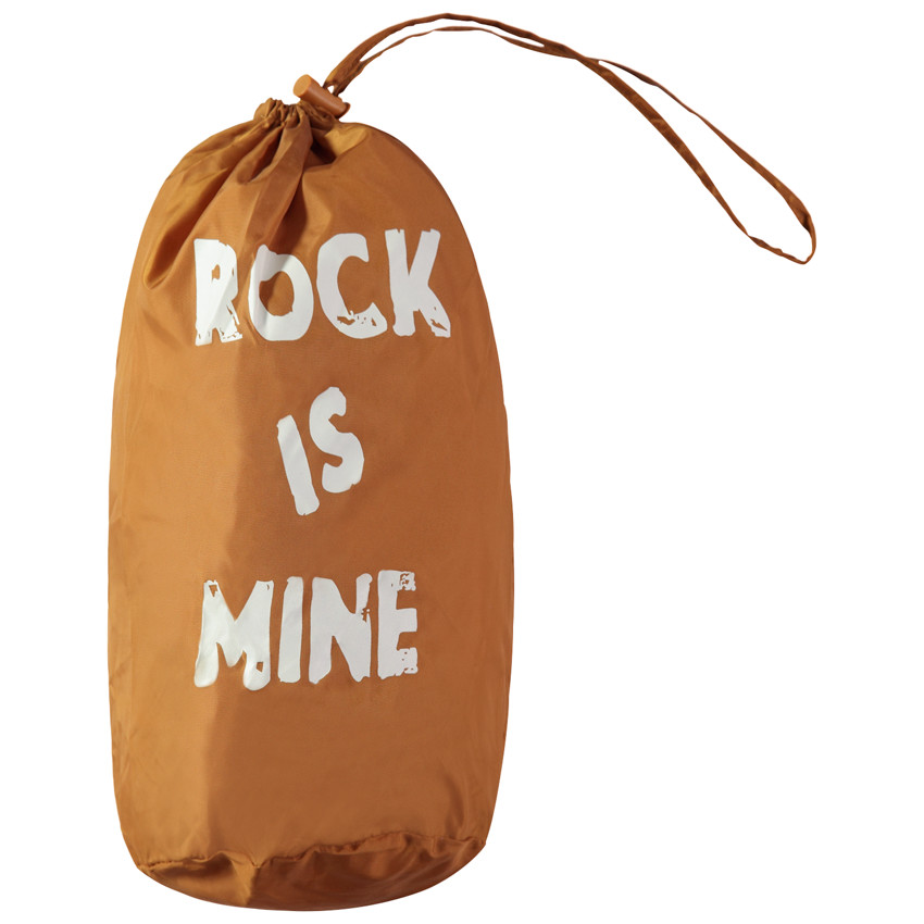 Doudoune light* imperméable à capuche avec sac de rangement à message printé 