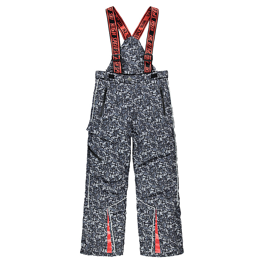 Junior - Pantalon de ski avec imprimé graphique et bretelles amovibles 