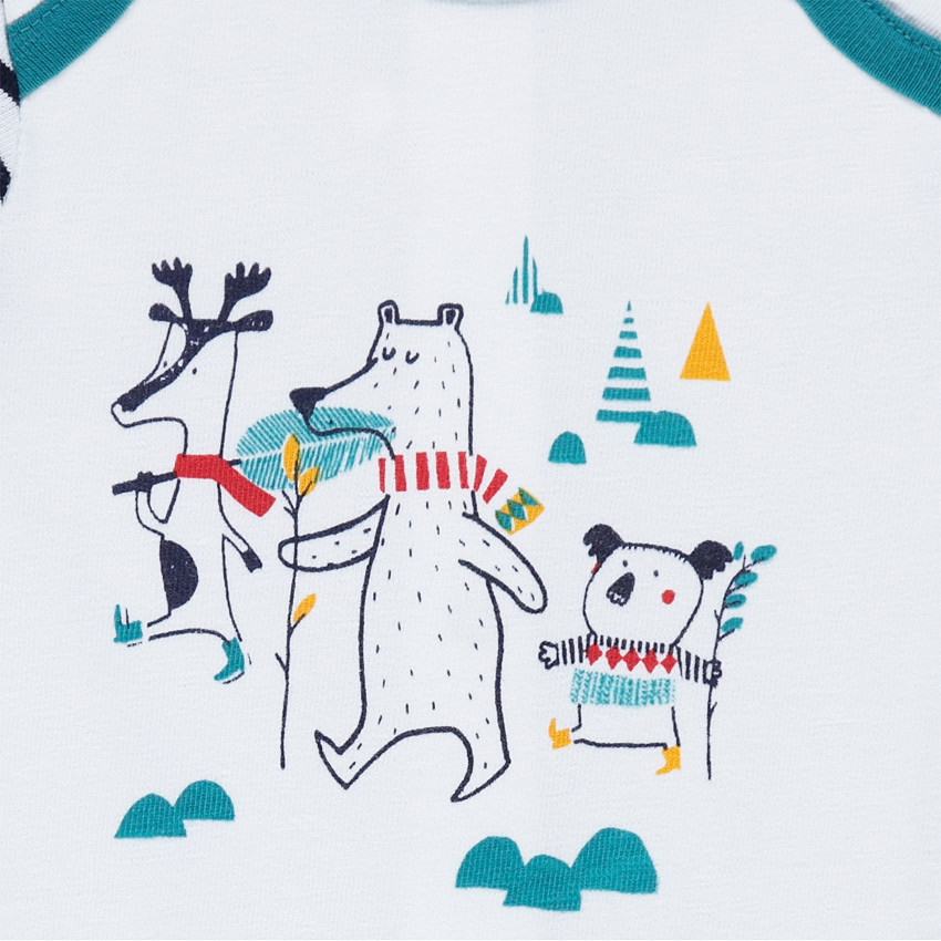 Ensemble tee-shirt et pantalon avec animaux printés 