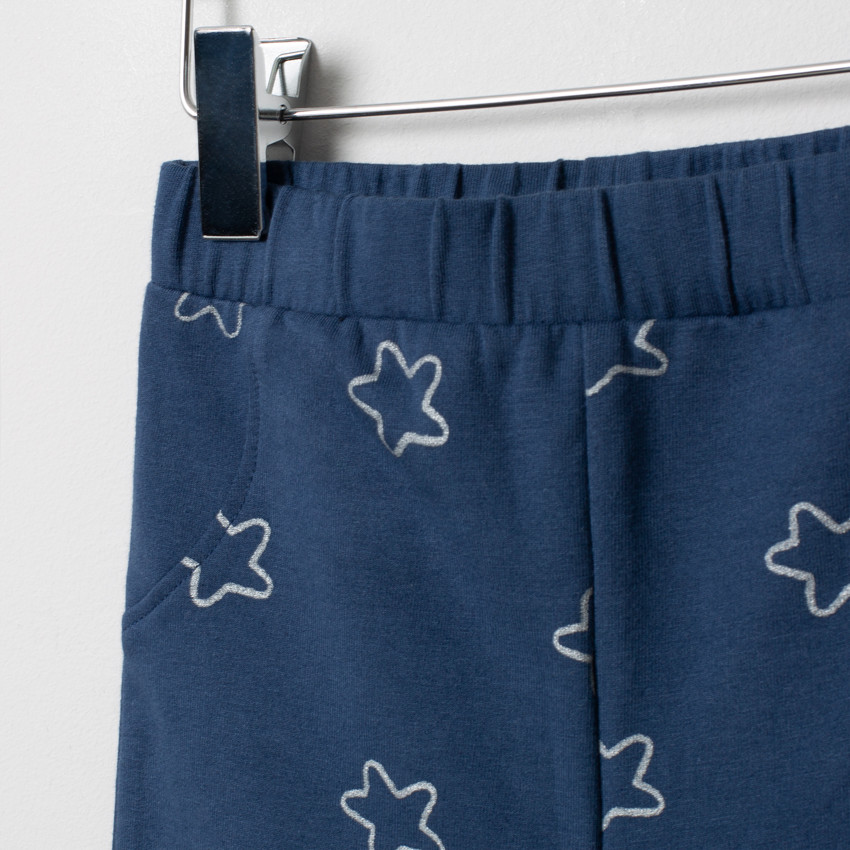 Jogging en molleton à lune et étoiles printées 