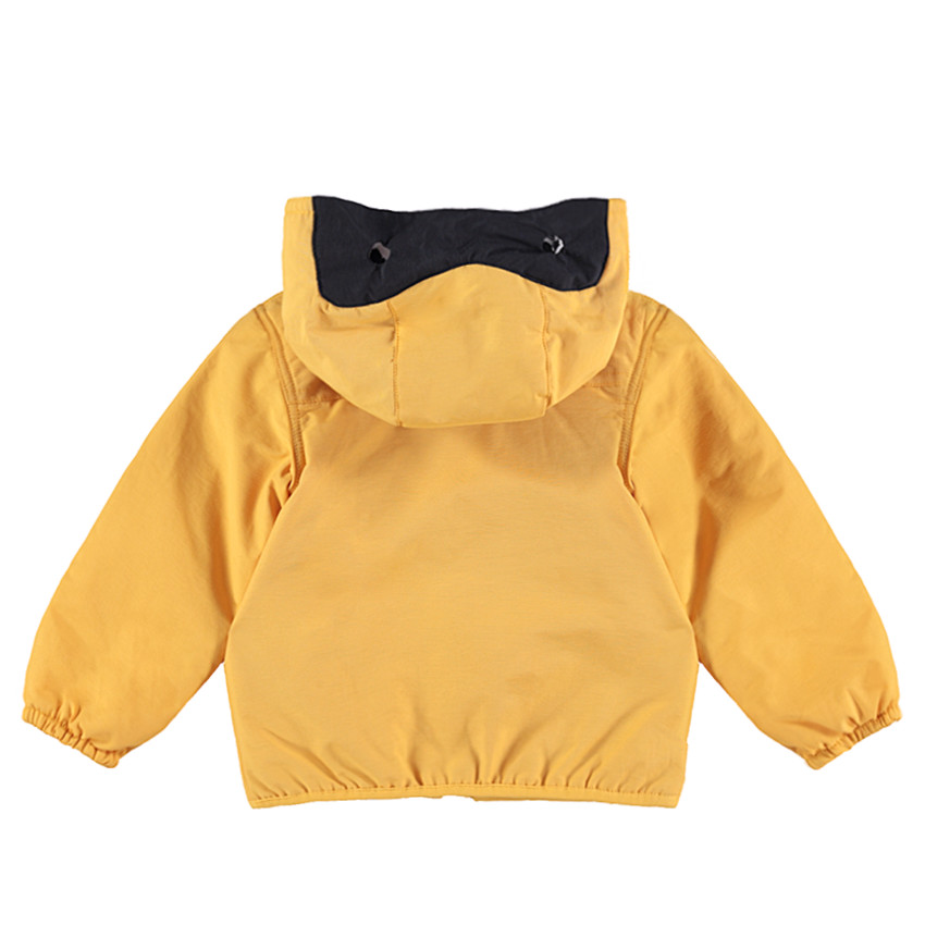 Coupe-vent avec doublure imprimée et motif masque sur la capuche 