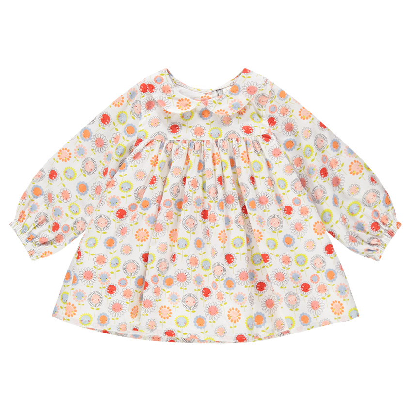 Tunique manches longues imprimée fleurs 