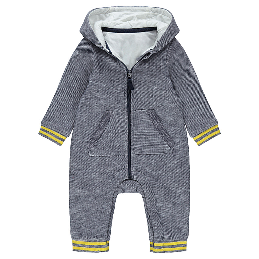 Combi-pilote en maille twistée avec doublure en jersey 