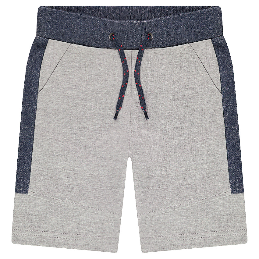 Bermuda en molleton bicolore  