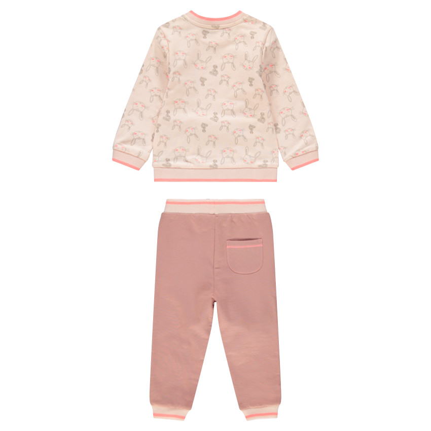 Jogging en molleton avec lapins printés 