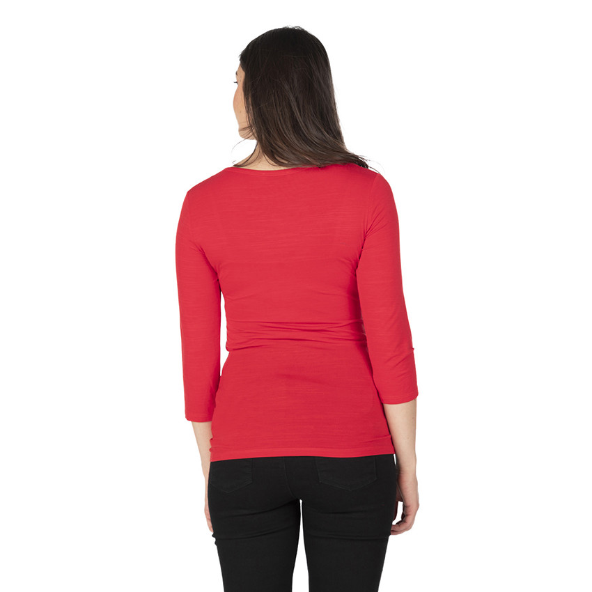 Tee-shirt manches longues en jersey de grossesse et d'allaitement 