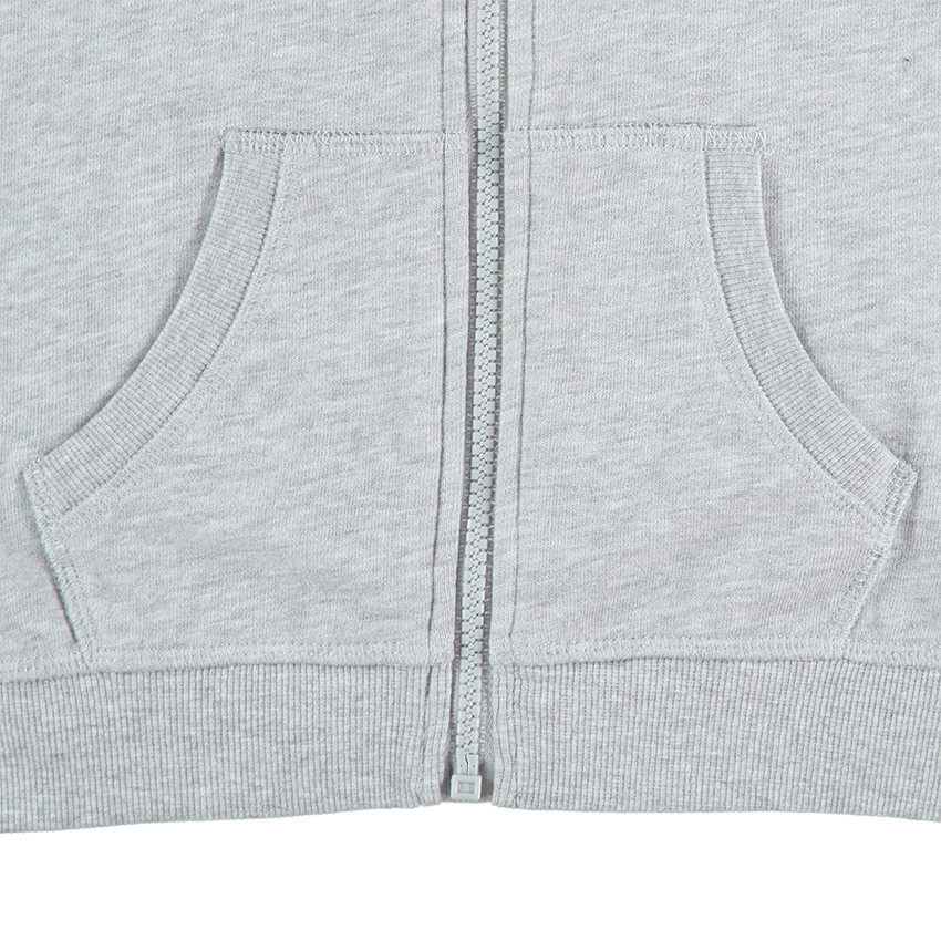 Gilet à capuche en molleton uni 