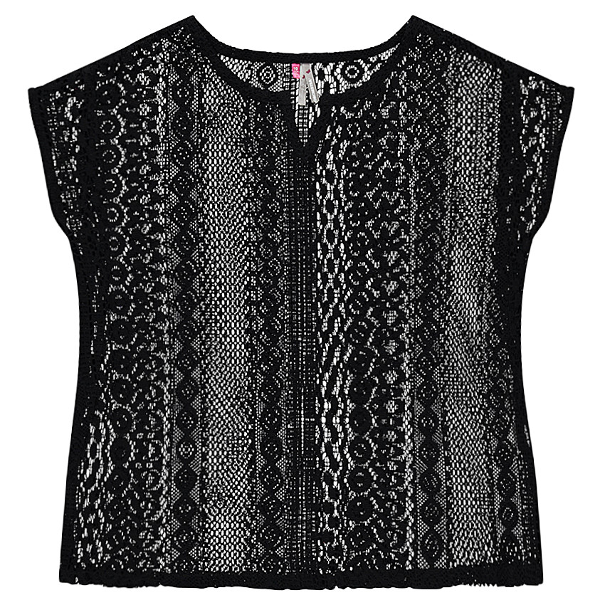 Junior - Tunique coupe poncho en crochet 