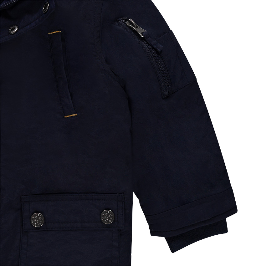 Parka 2 en 1 avec doudoune fine amovible sans manches 