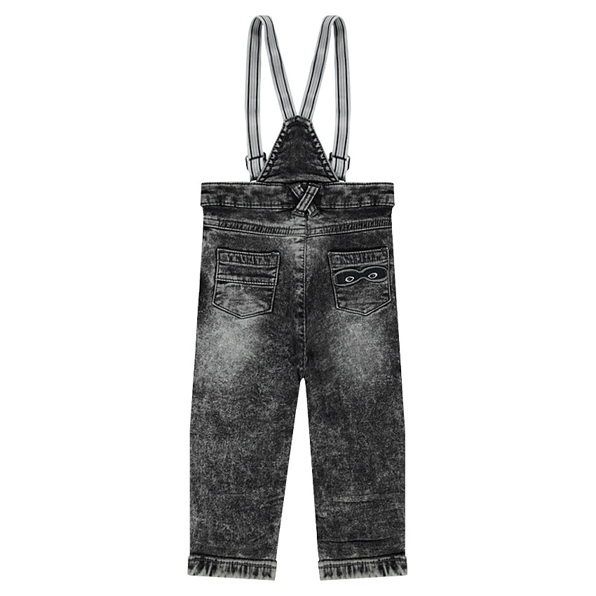 Jeans en molleton effet neige avec bretelles élastiquées 