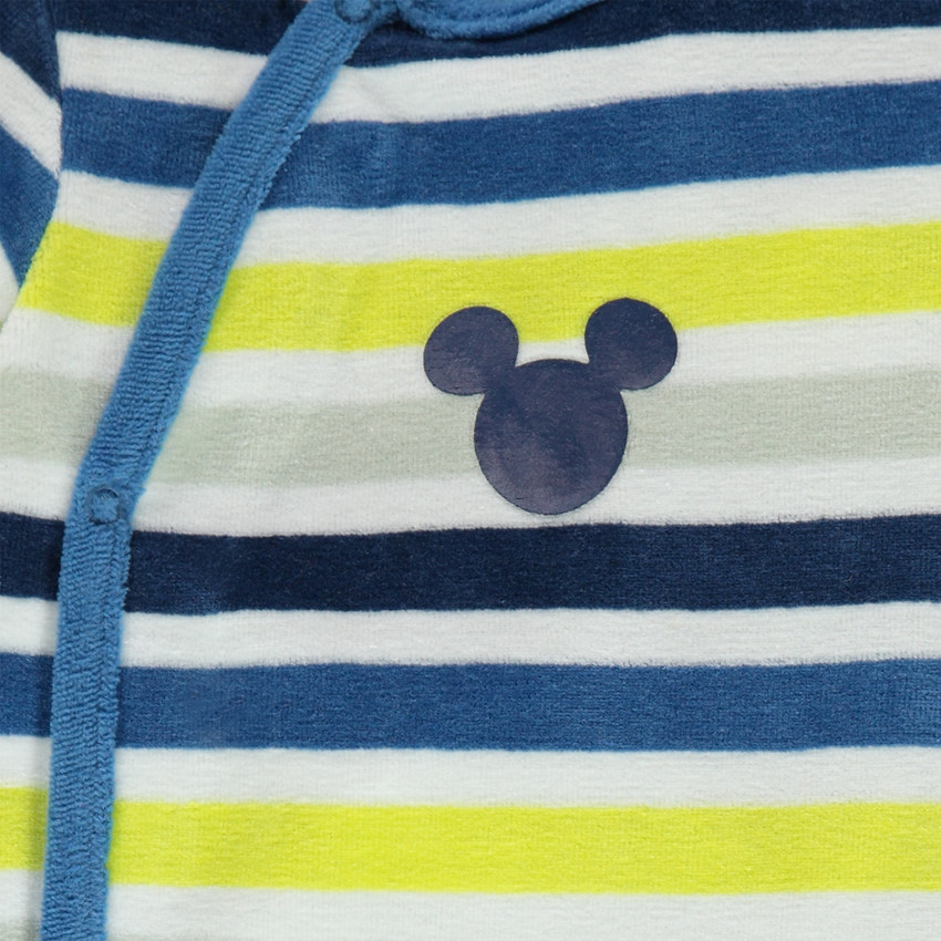 Dors-bien en velours rayé Disney print serti Mickey 