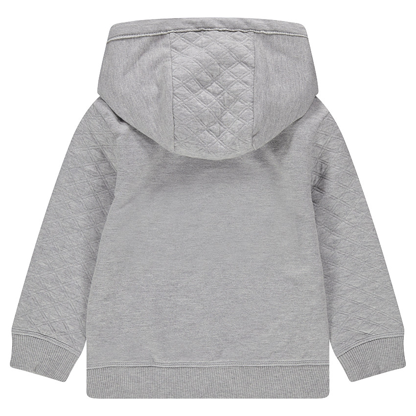 Sweat en molleton à capuche avec inscriptions printées 