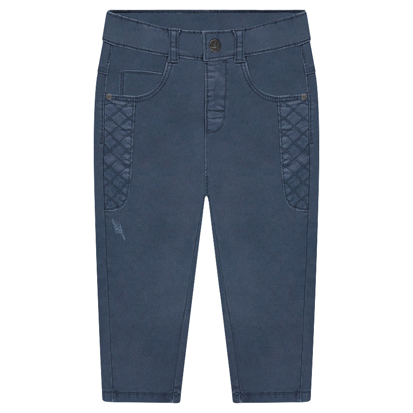 Pantalon surteint avec découpes à croisillons 
