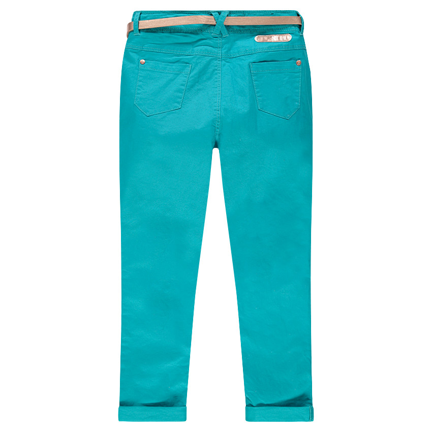 Junior - Pantalon en twill 7/8ème avec poches zippées 