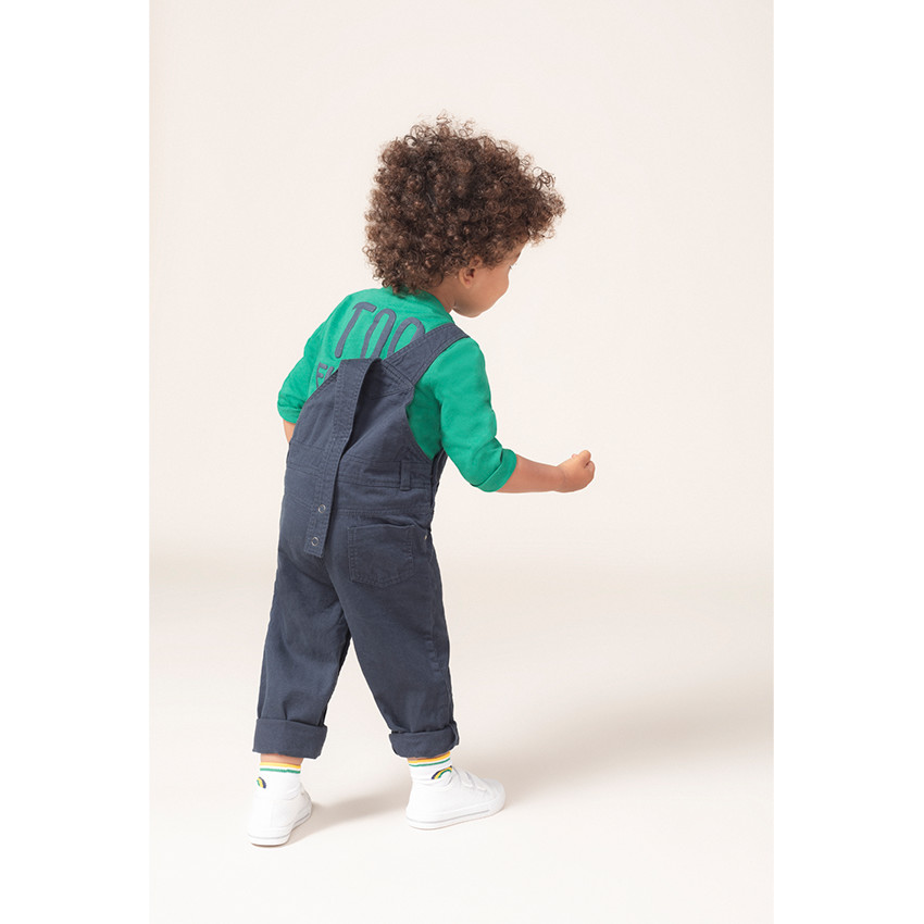 Tee-shirt manches longues en jersey avec arc-en-ciel et message au dos 