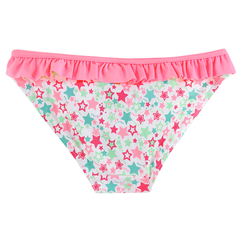 Culotte de bain à volant et imprimé étoiles 