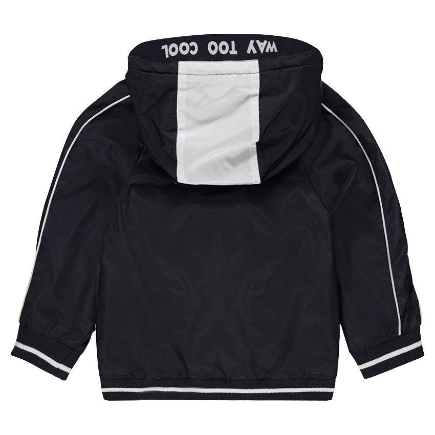 Coupe-vent à capuche avec insciption printée 