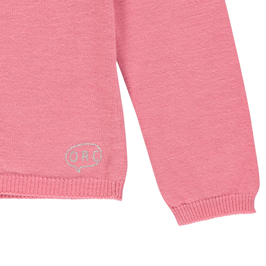 Junior - Gilet uni en tricot slub 