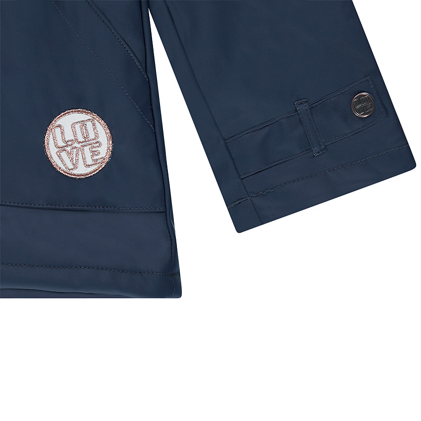 Junior - Parka en gomme à capuche doublée sherpa 