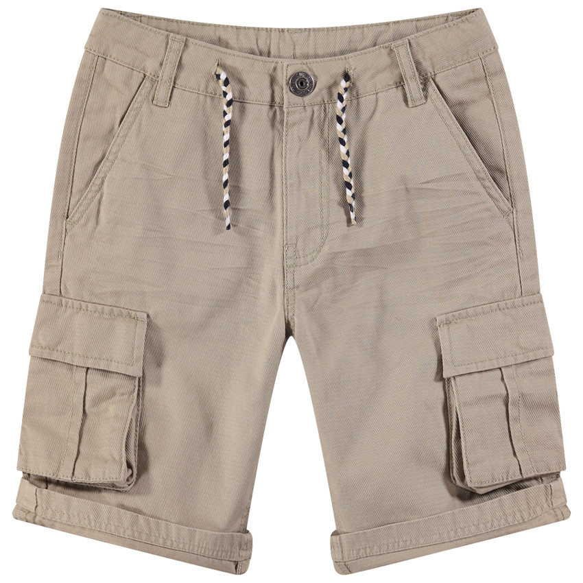 Junior - Bermuda en coton fantaisie à poches esprit cargo 